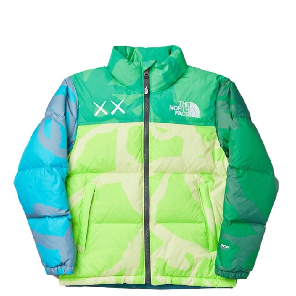 KAWS x The North Face Retro 1996
Nuptse Jacket
Safety Green Nuptse Print